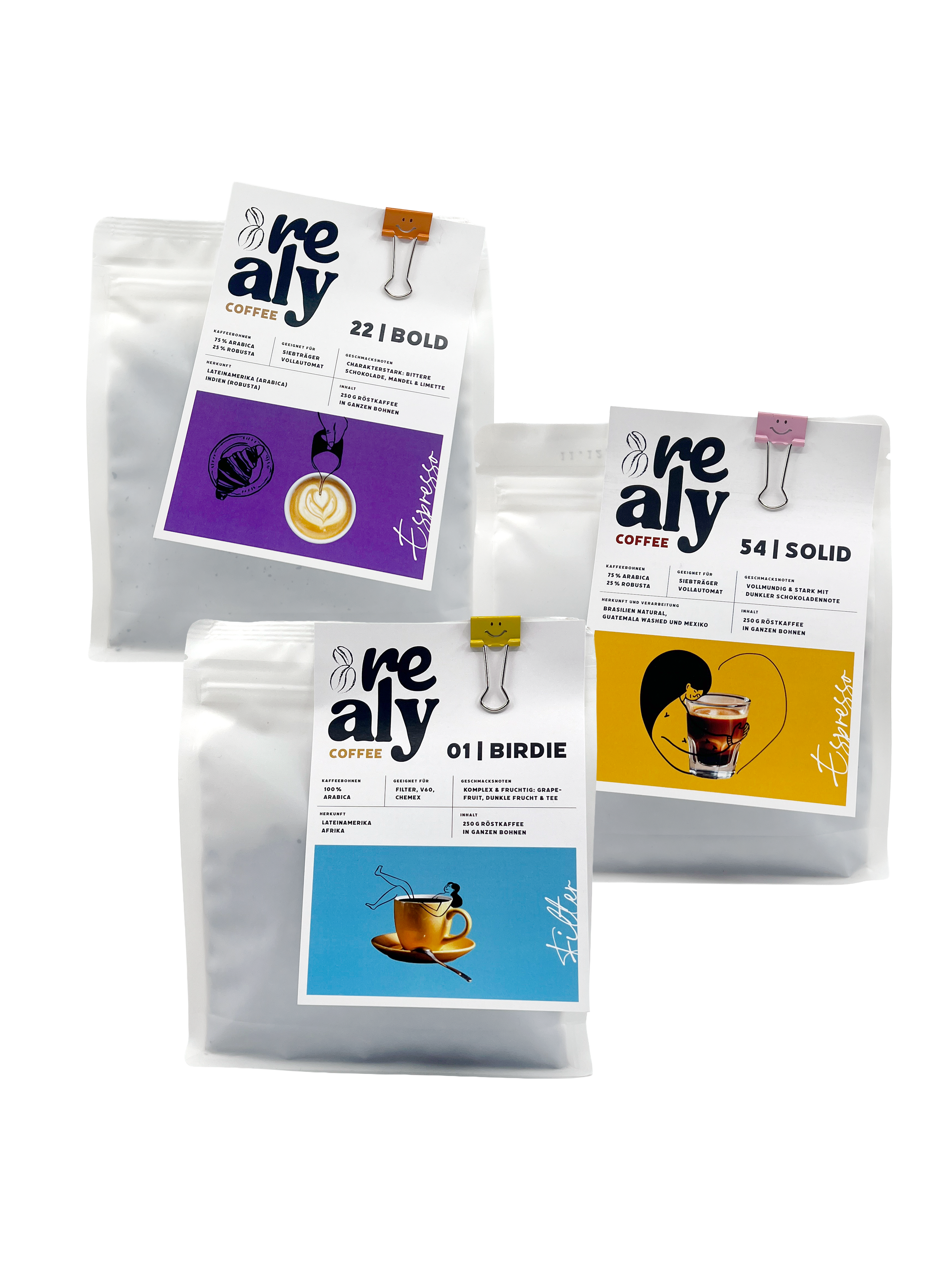 3x mit | Birdie · Bold · Solid