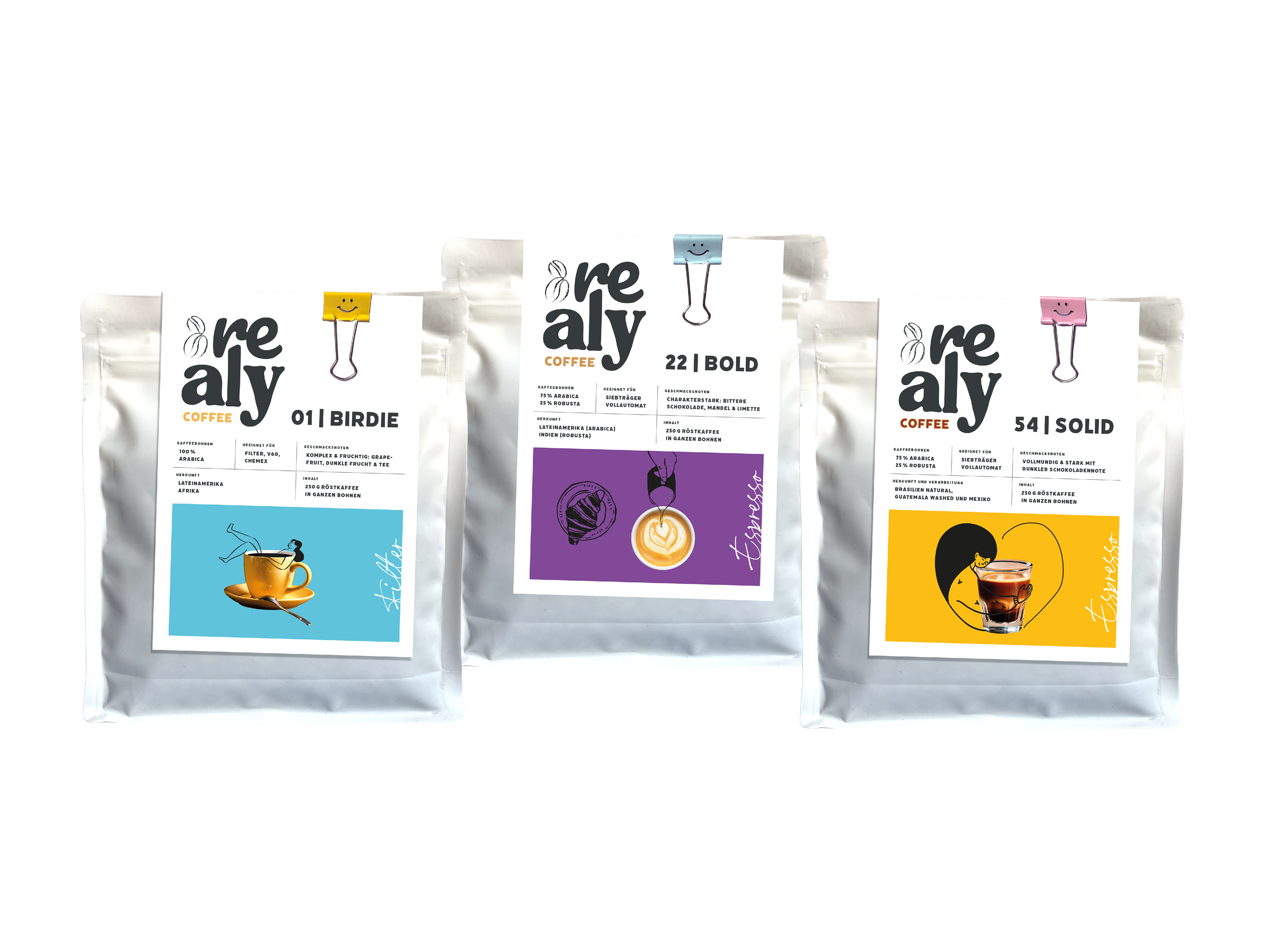 3x mit | Birdie · Bold · Solid